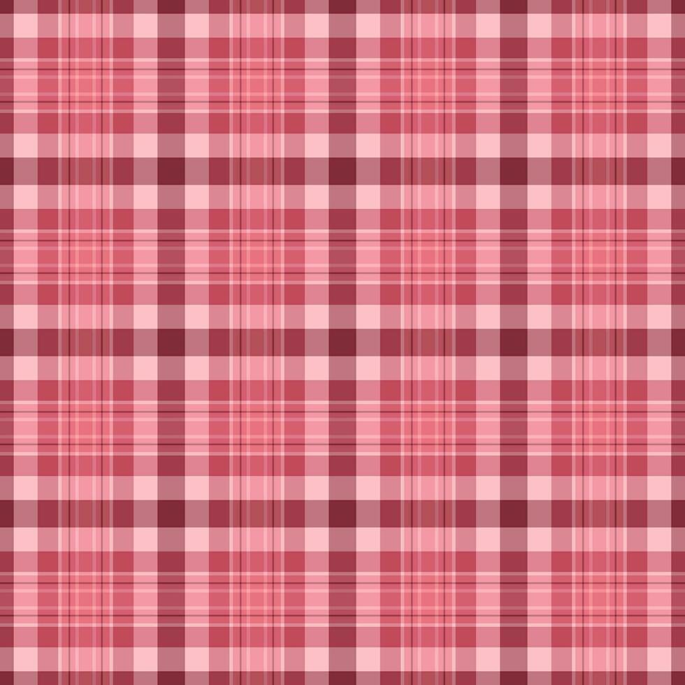 Vector textile pattern of tartan check texture with a fabric plaid seamless background.