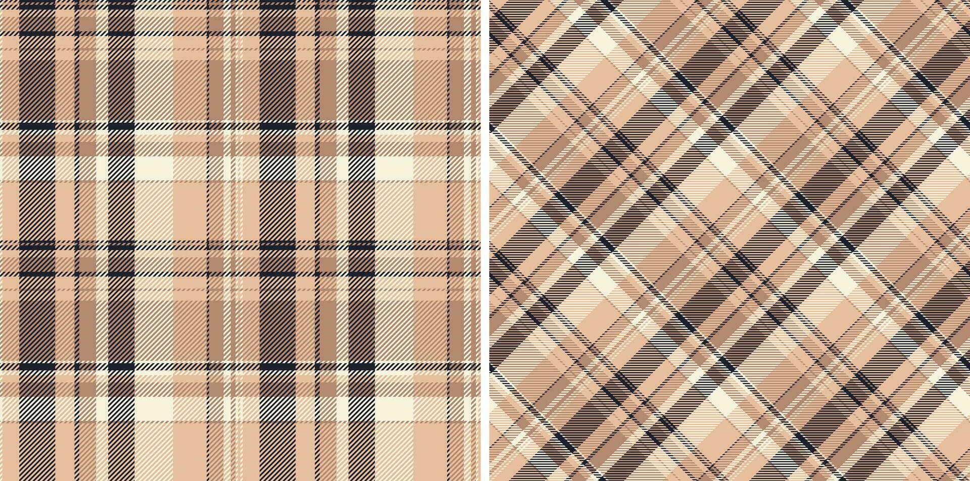 Texture vector fabric of tartan background check with a plaid seamless textile pattern.