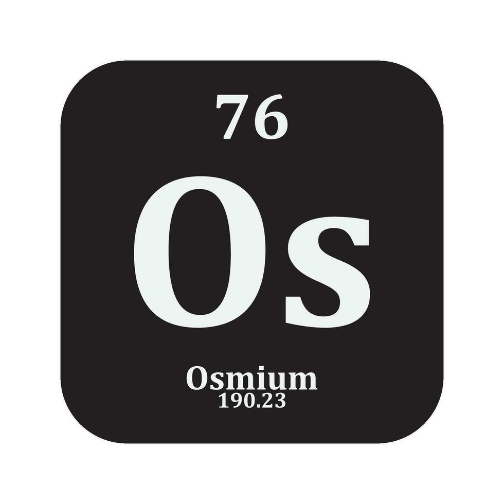 osmio química icono vector