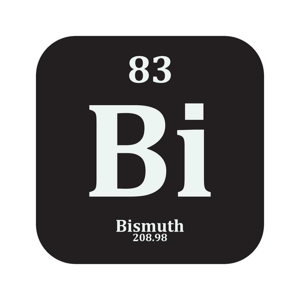 Bismith chemistry icon vector