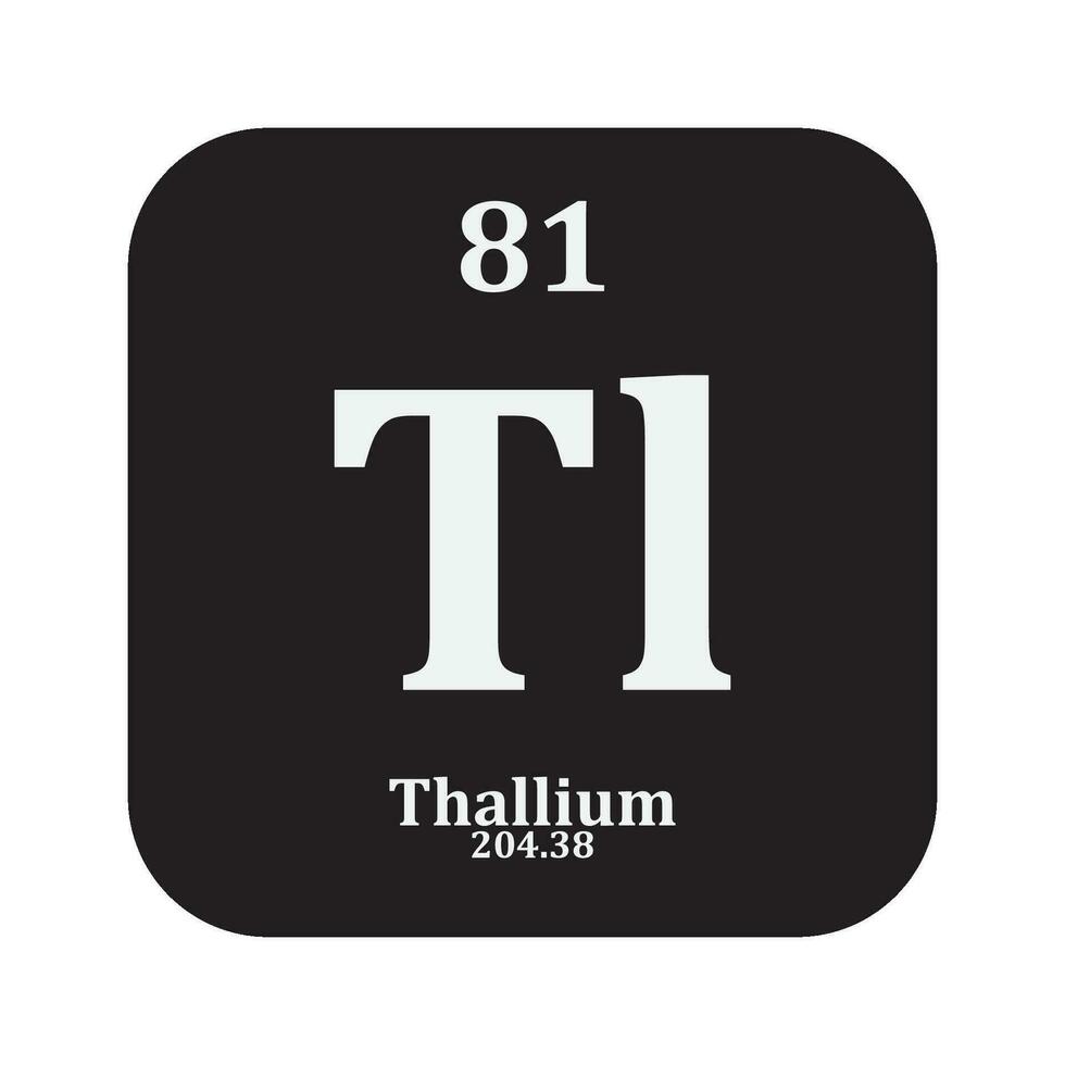 Thallium chemistry icon vector