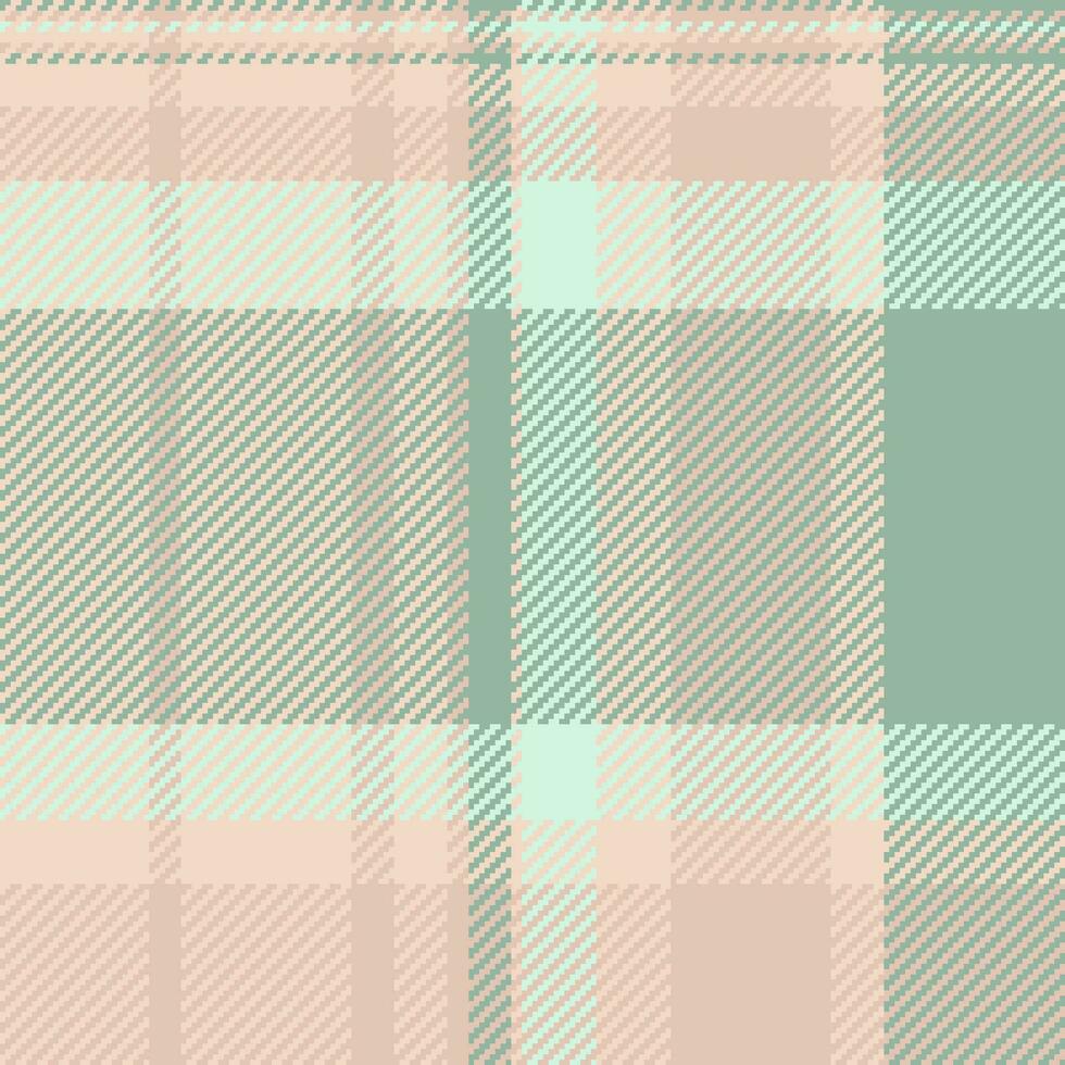 Background fabric texture of seamless check plaid with a textile tartan vector pattern.