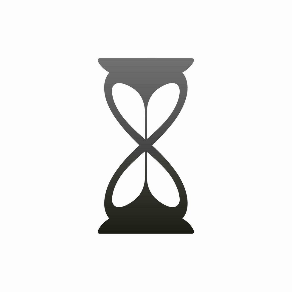 ai generado utilidad Servicio proveedor degradado línea logo. eficiencia negocio valor. reloj de arena sencillo icono. diseño elemento. ai Arte para corporativo marca, márketing vector