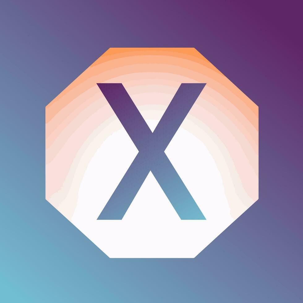 AI generated IT consulting service filled gradient initial logo idea. Support and help for users. Letters inside hexagon shape. Graphic design vector