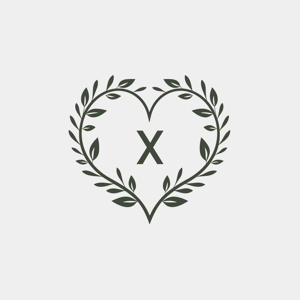 AI generated Holistic personal stylist glyph solid initial logo idea. Sustainable personalized consultant. Letters inside heart shape. Graphic design vector