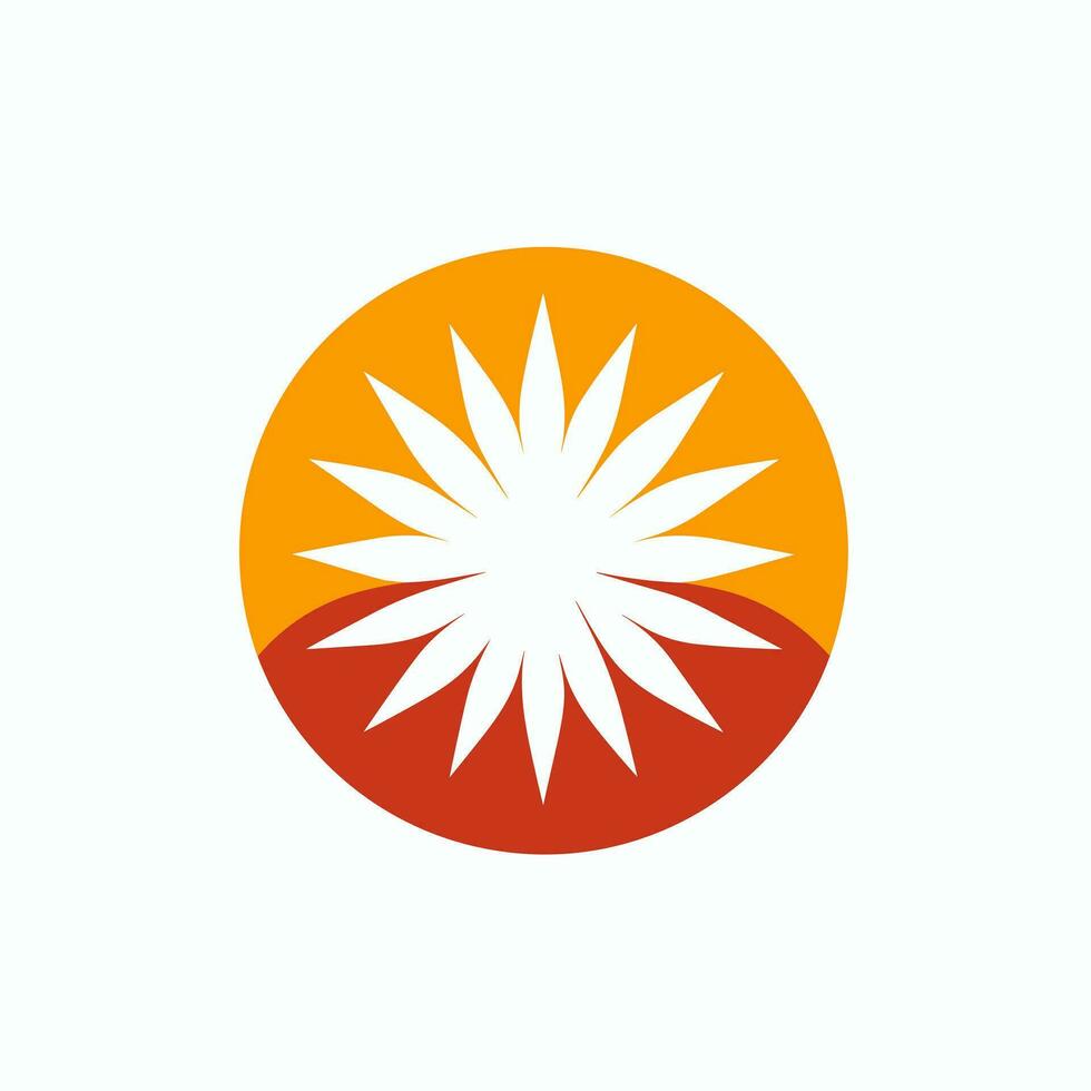 AI generated Farming supplies and agriculture filled colorful initial logo idea. Simple floral wreath design. Letters inside square shape. Graphic design vector