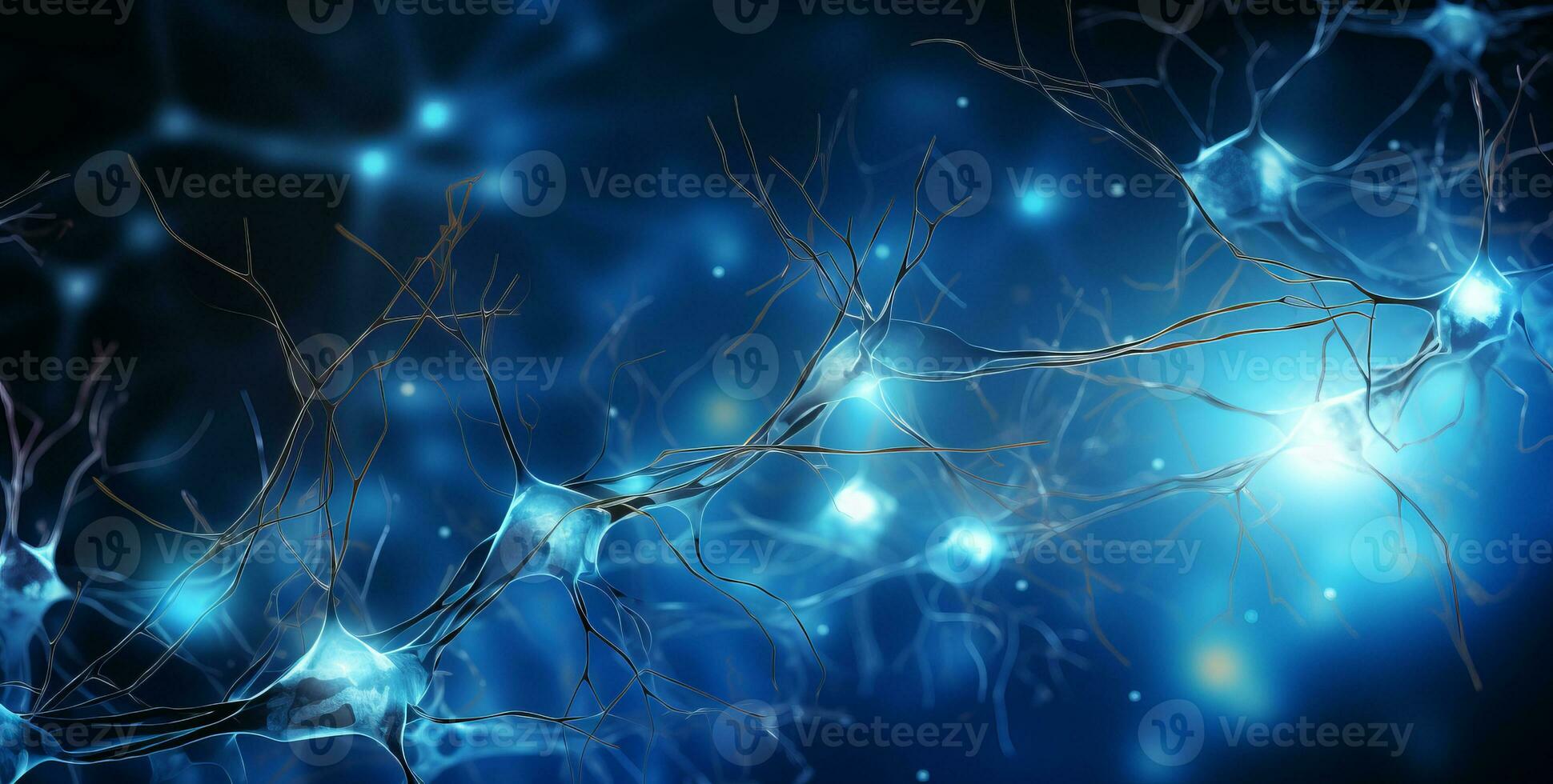 AI generated Connectivity between cerebral neurons. Mental processes. Cortex layers. Nervous stimuli. photo