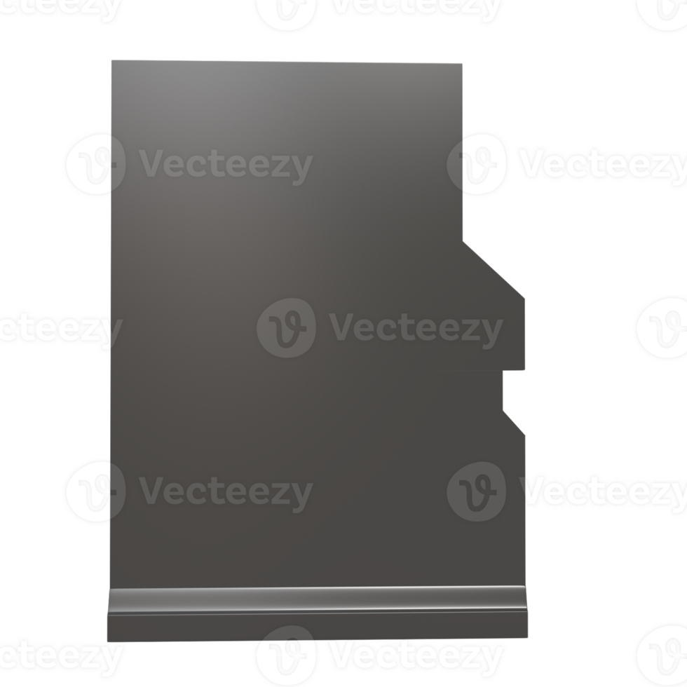 3D SD Memory Card Rendering - Digital Storage in Vivid Detail png