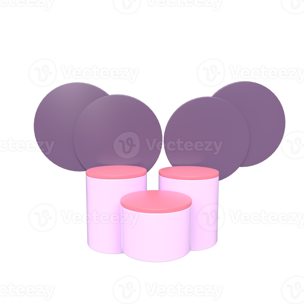 3D Podium Rendering - Elevating Your Cosmetic product Showcase-product display png