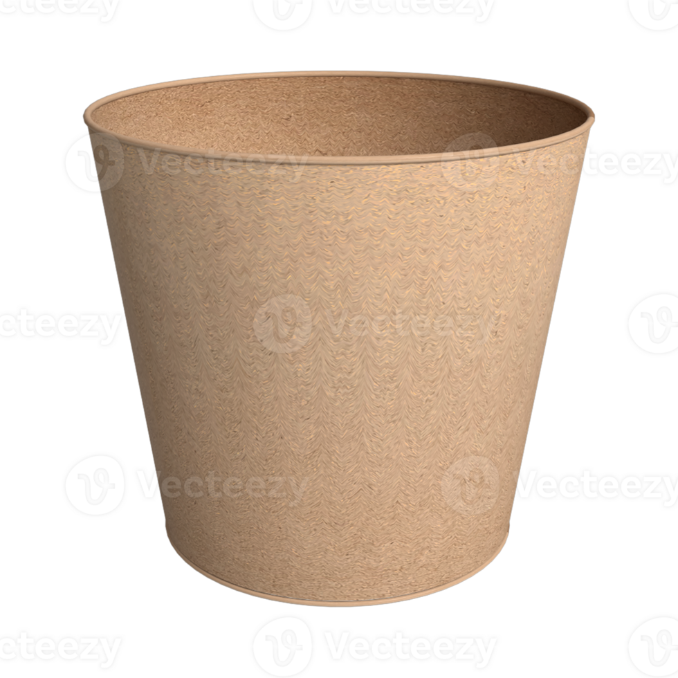 3d paper container for mockup, and graphic design element. png