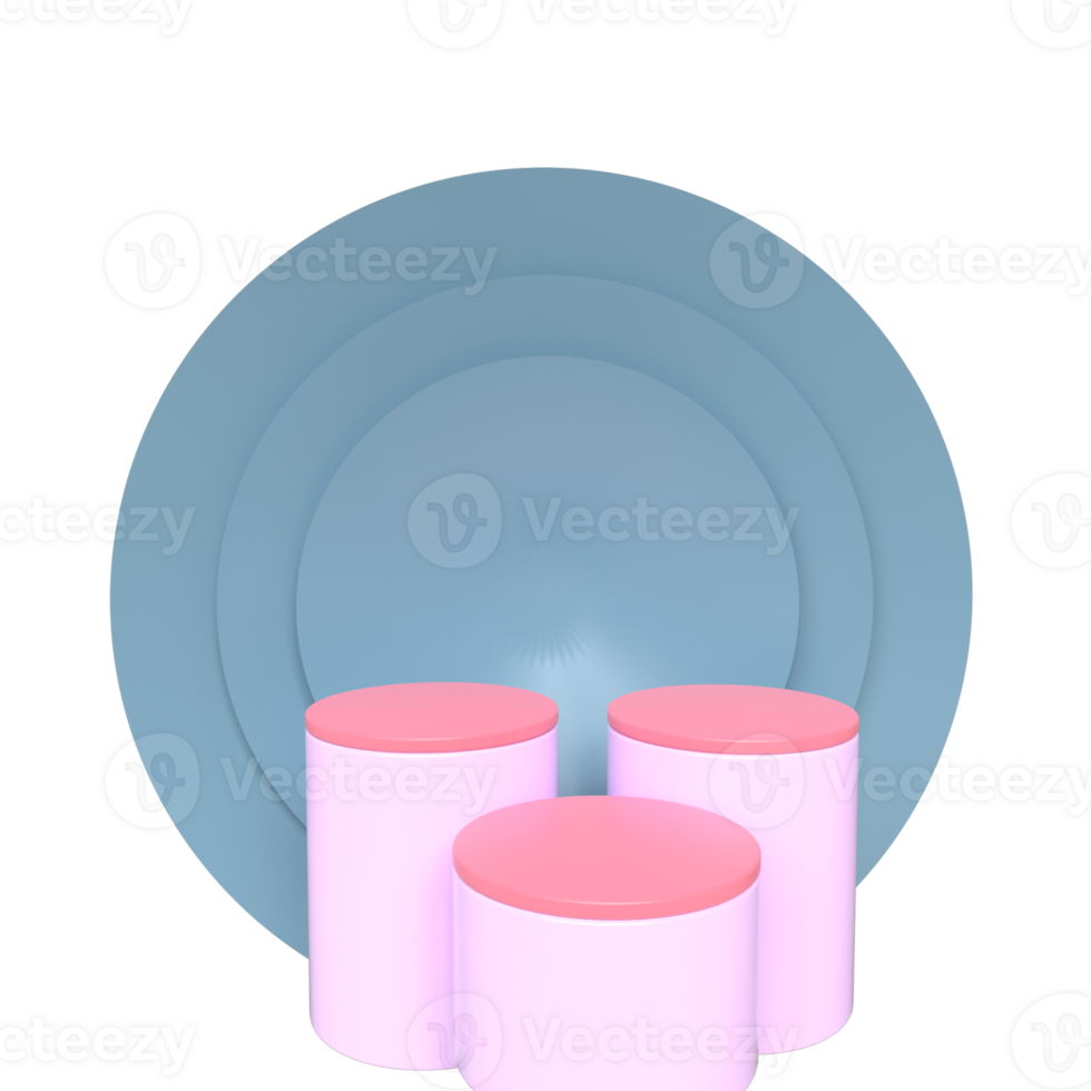 3D Podium Rendering - Elevating Your Cosmetic product Showcase-product display png