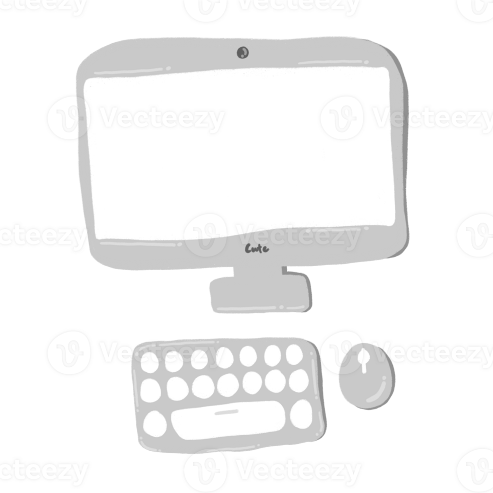 Computer Cartoon illustration png