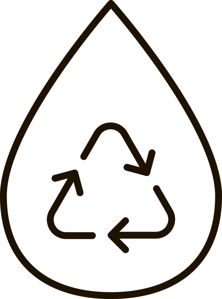 reuse water line icon symbol illustration png