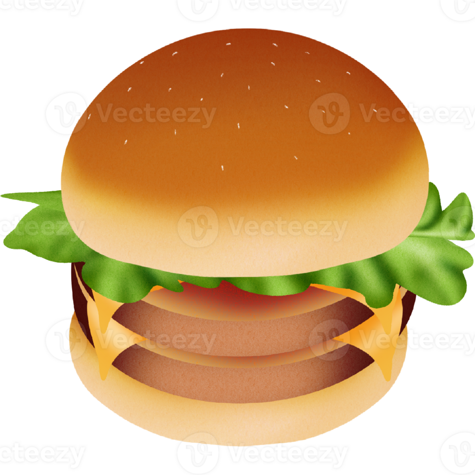 Lovely big hamburger png