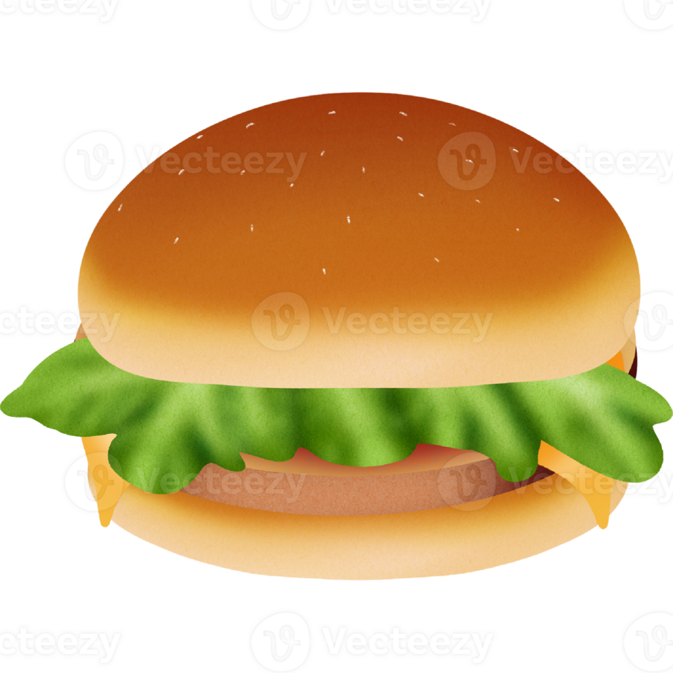 Lovely big hamburger png