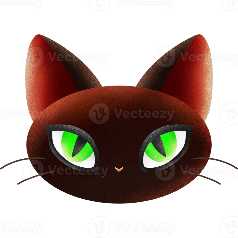 A lovely black cat png