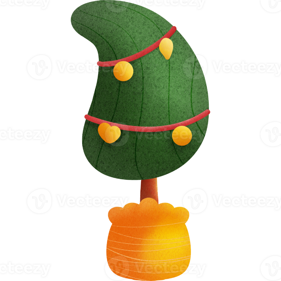 encantador Navidad árbol png