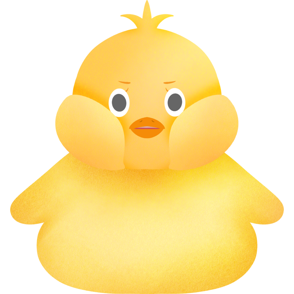 Lovely yellow duck png