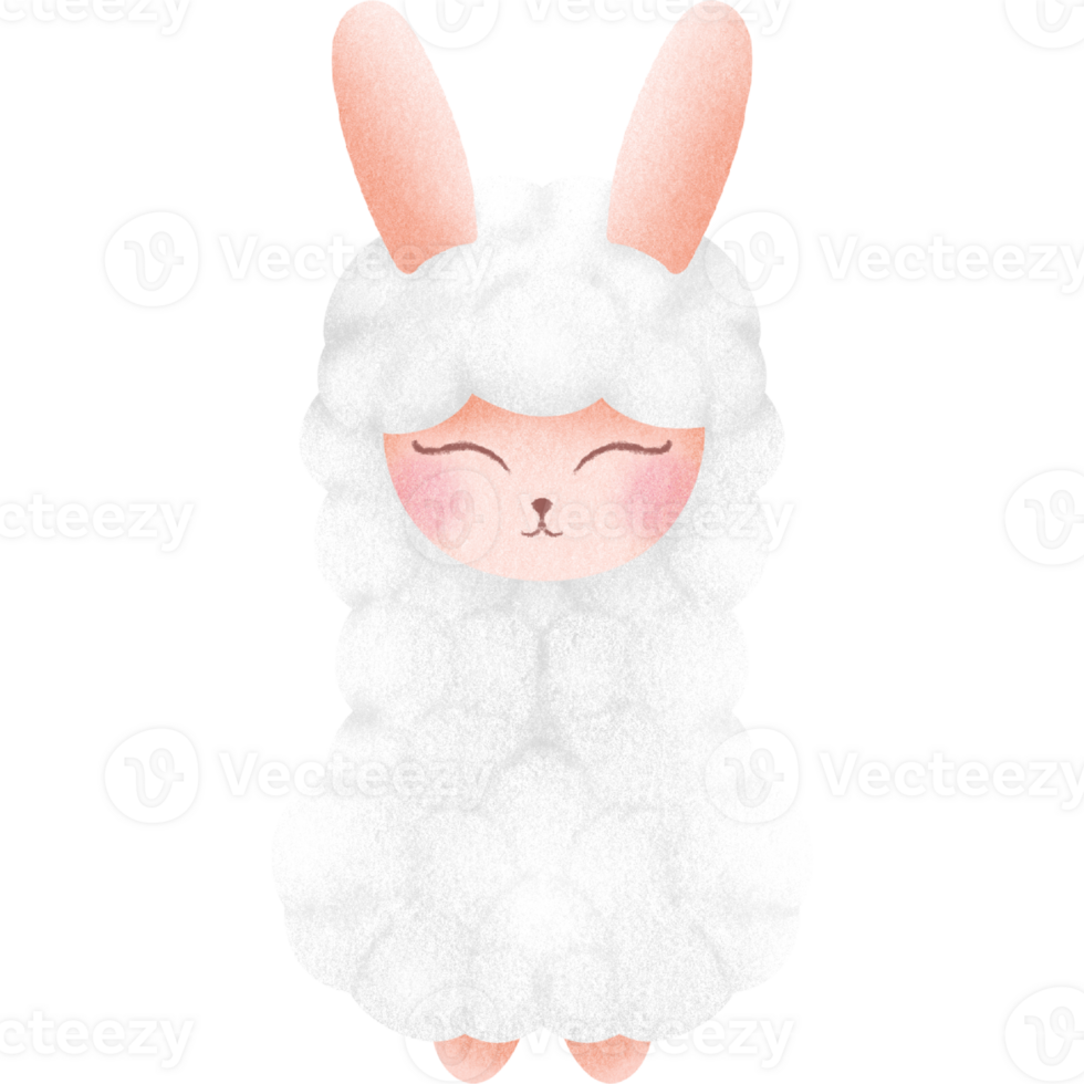 kawaii encantador llama png