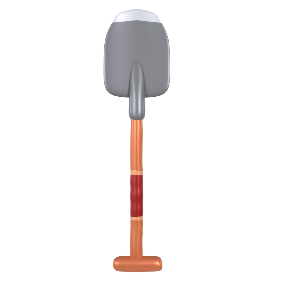 3d Rendering Of Dirt Mover Shovel png