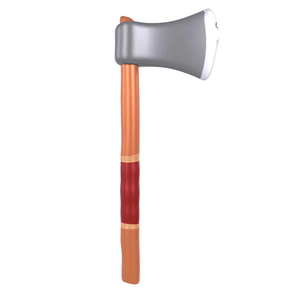 3d Rendering Of Woodcutter Axe png