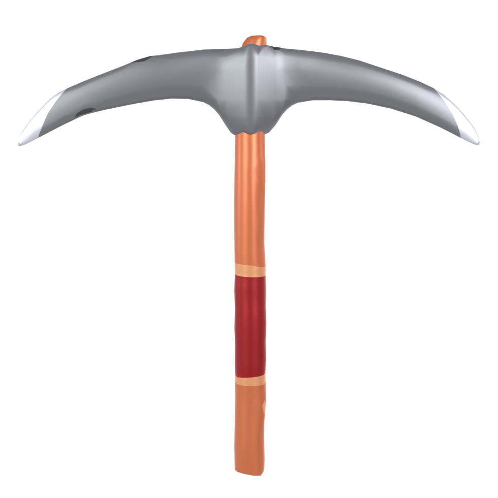 3d Rendering Of Stone Breaker Pickaxe png