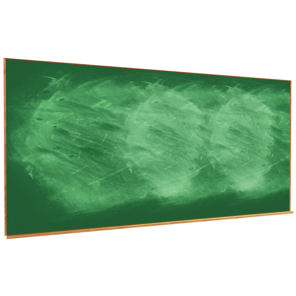 3d Rendering Of Green Chalkboard png