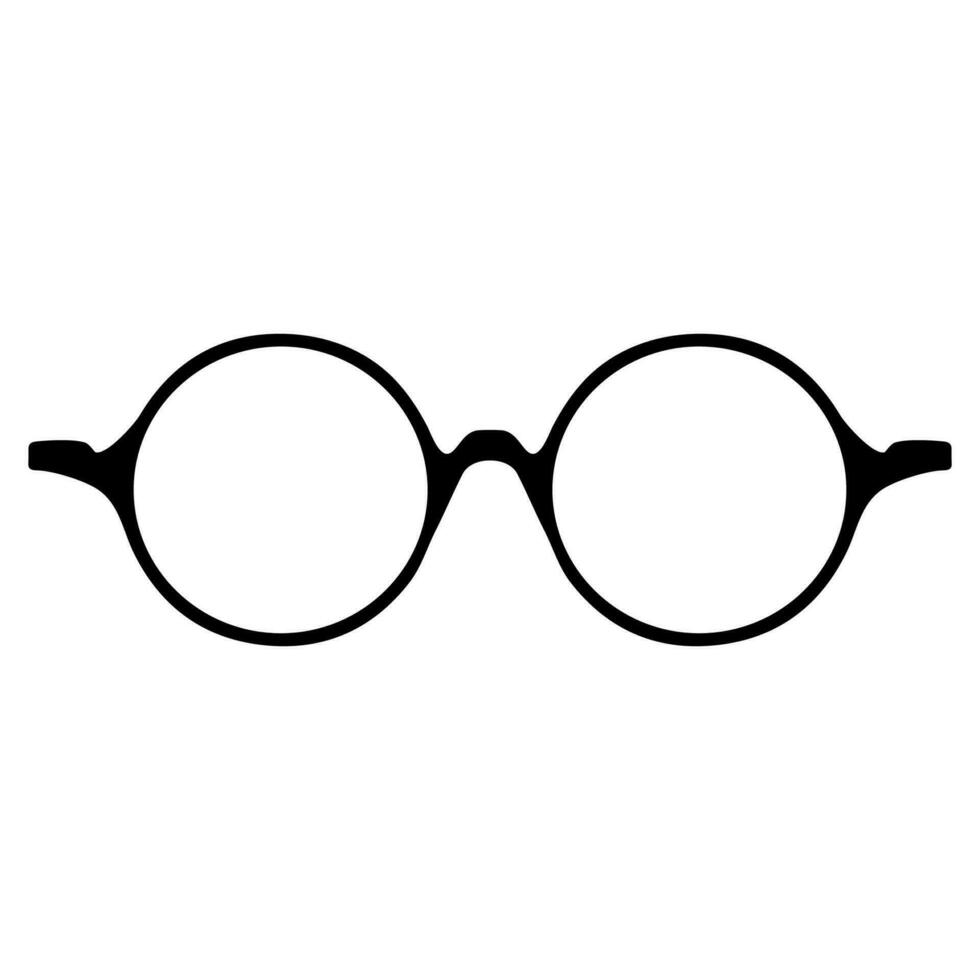 Glasses icon isolated on white background, Vector illustration
