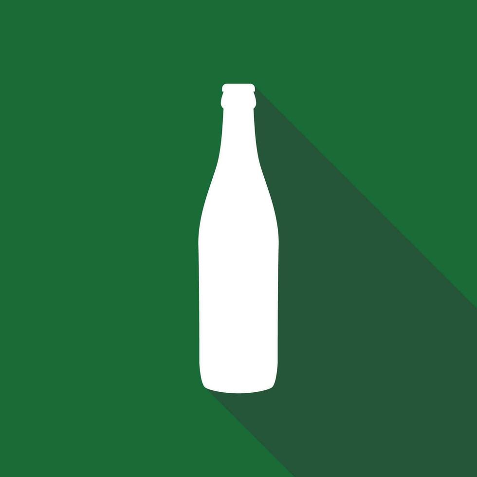 Beer bottle icon isolated on white background. Vector illustartion