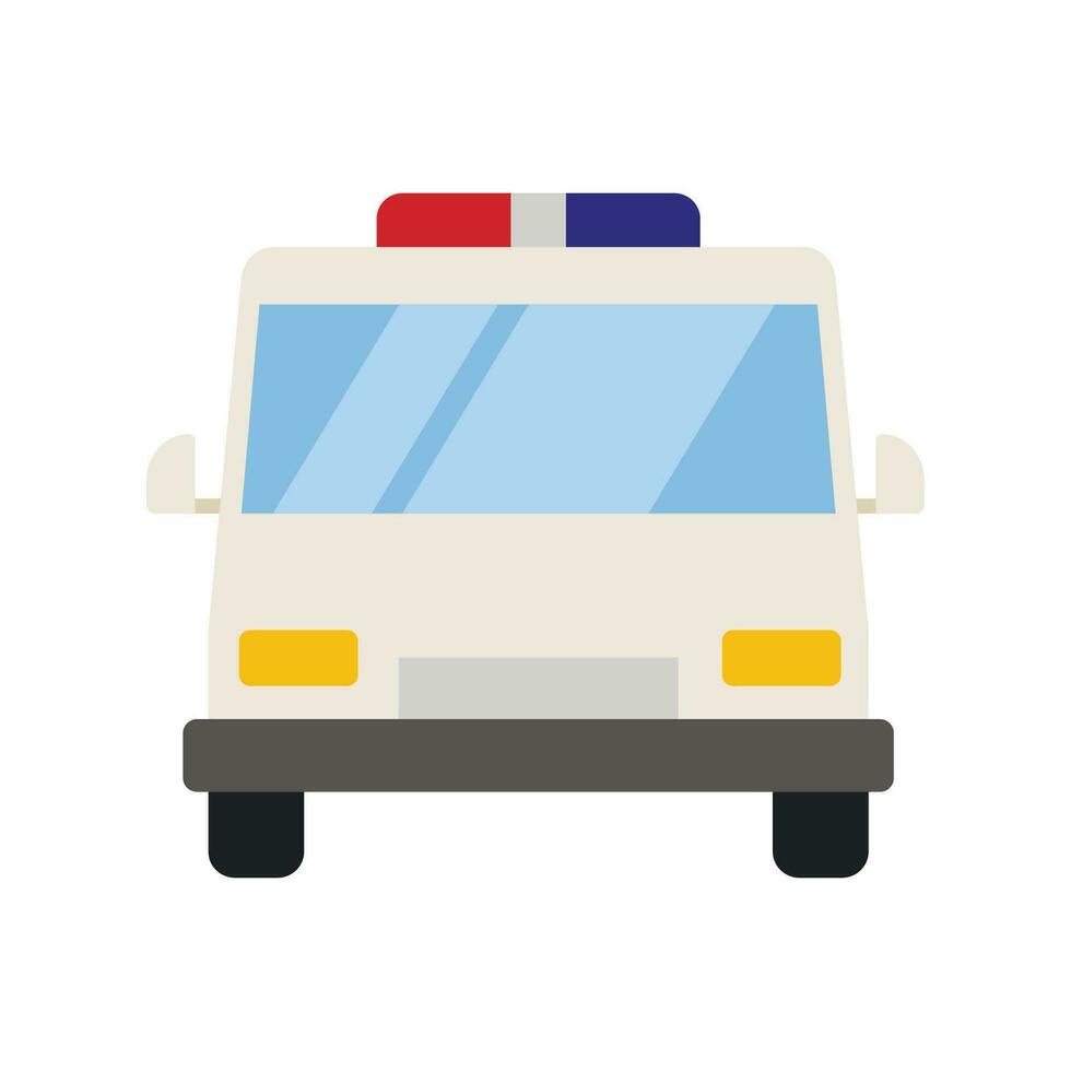 Ambulance icon isolated on white background, Vector illustration
