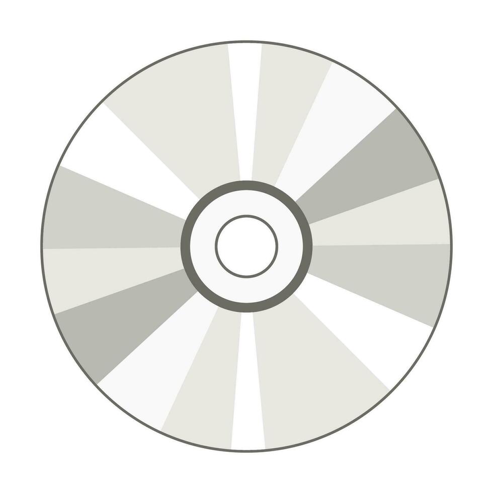 CD Disk icon isolated on white background, Vector illustration