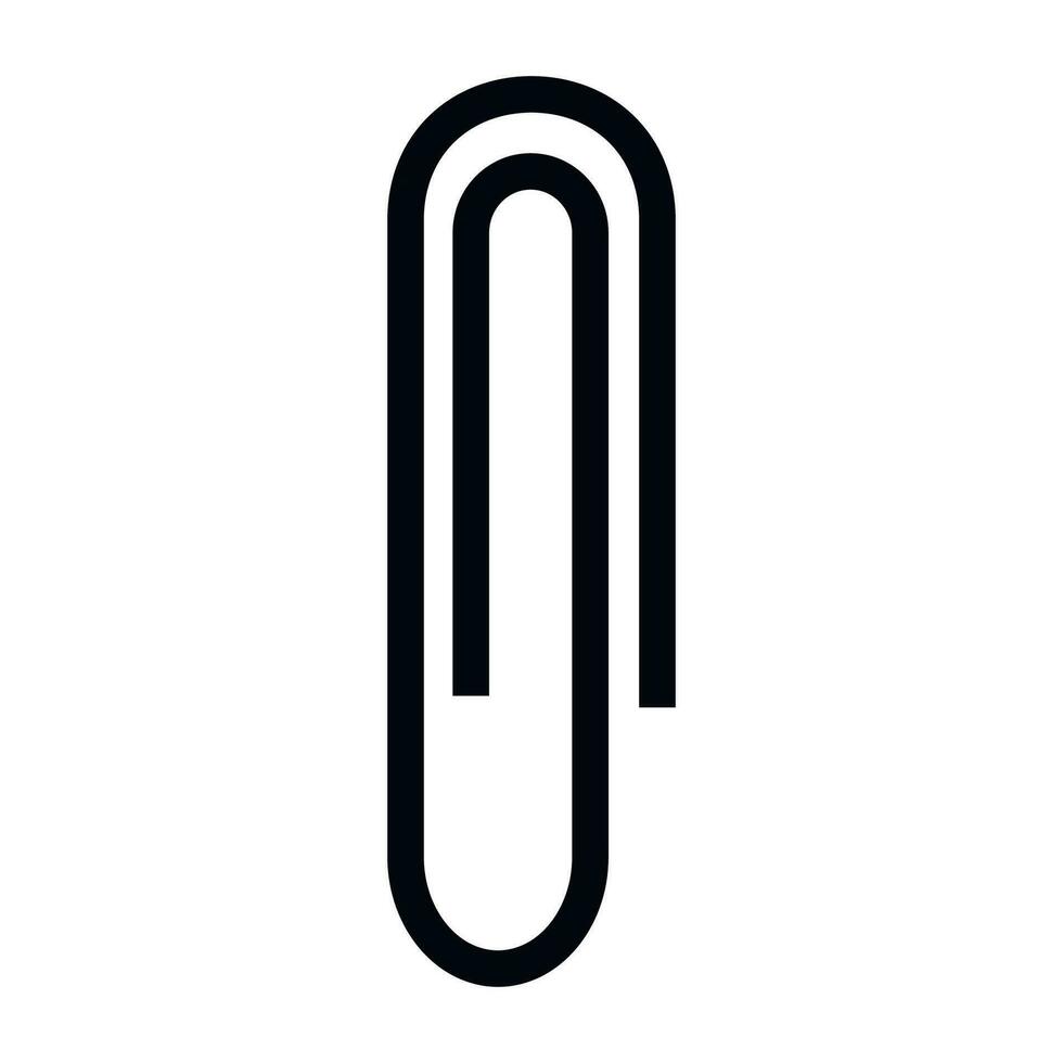 Clip icon isolated on white background, Vector illustration