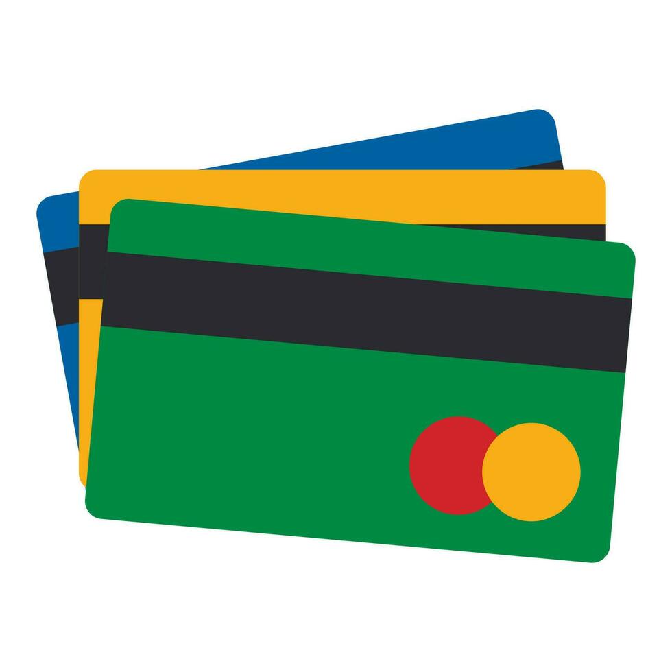 crédito tarjeta icono aislado en blanco fondo, vector ilustración