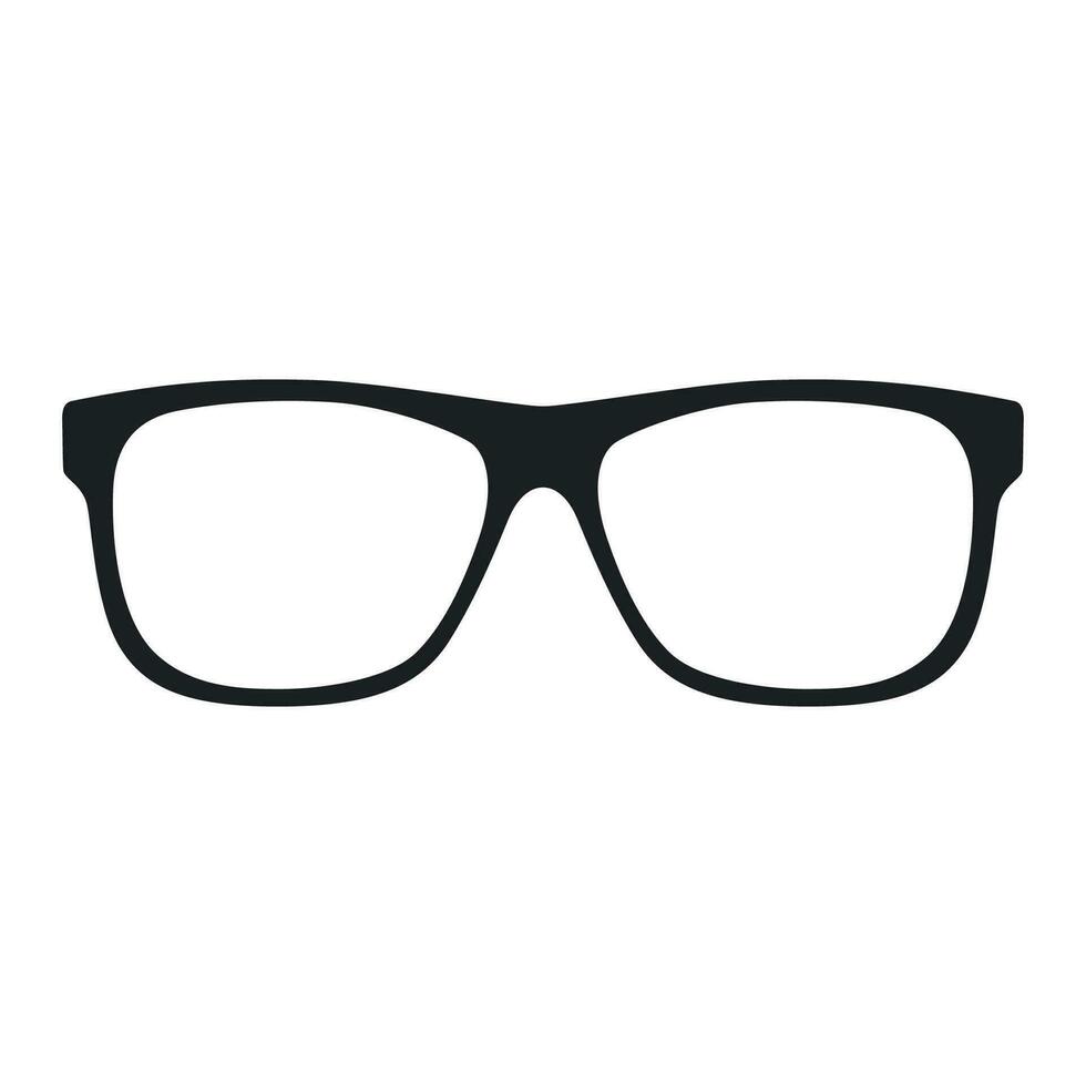 Glasses icon isolated on white background. Vector illustration