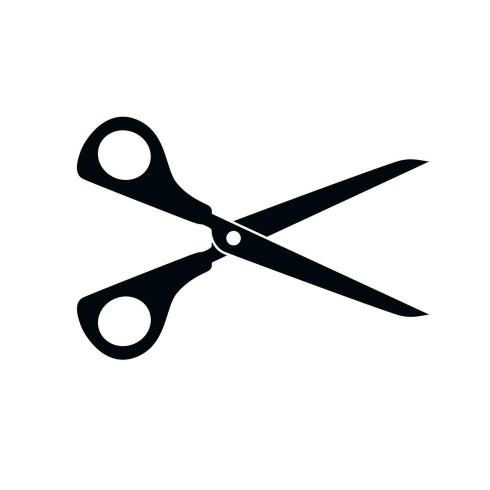 Scissors icon isolated on white background, Vector illustration