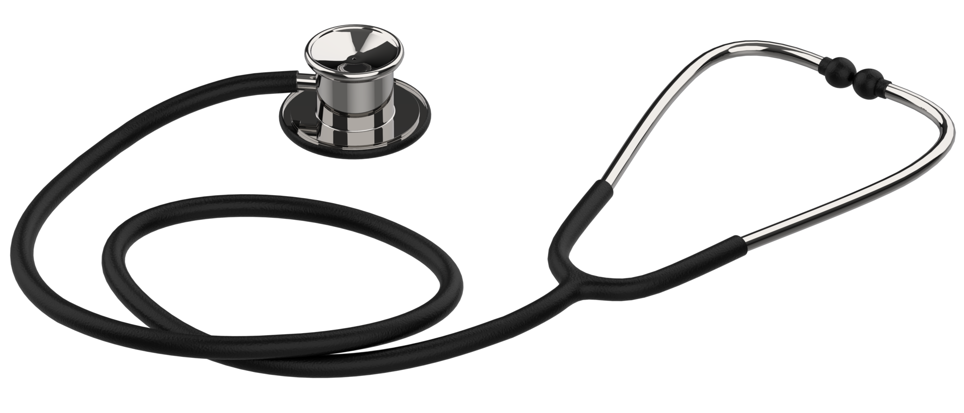 Medical stethoscope isolated on background. 3d rendering - illustartion png