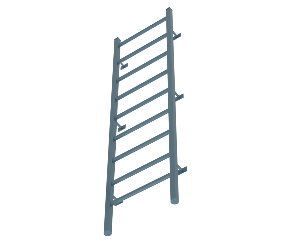 Wall ladder isolated on background. 3d rendering - illustration png