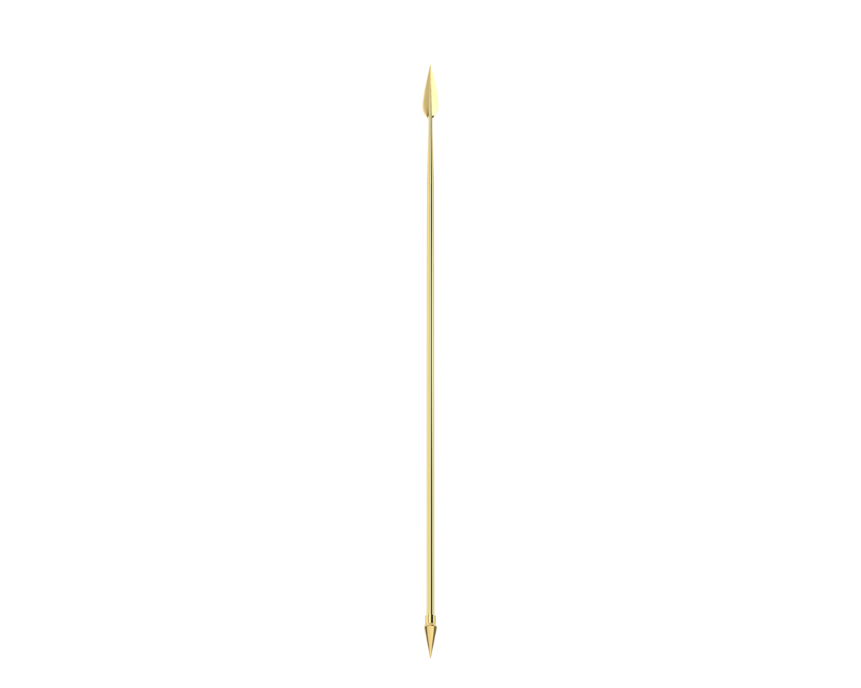 Spear isolated on background. 3d rendering - illustration png