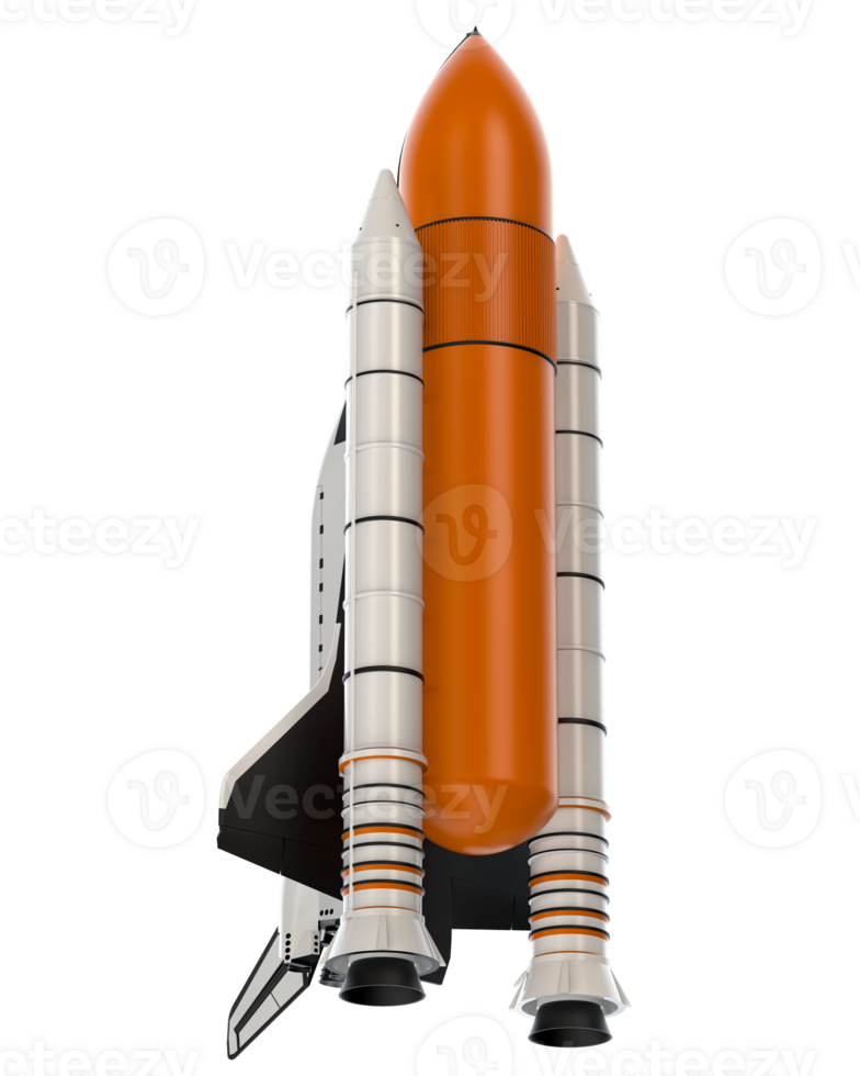 espacio lanzadera escena. perspectiva ver aislado en antecedentes. 3d representación - ilustración png