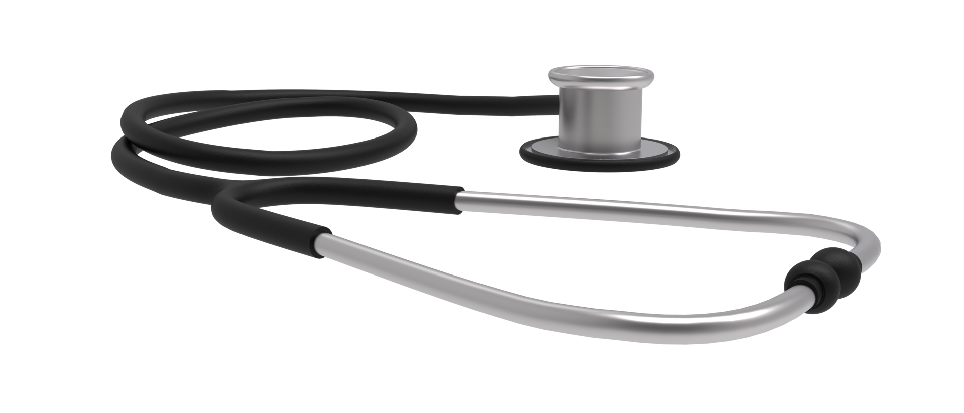 Medical stethoscope isolated on background. 3d rendering - illustartion png