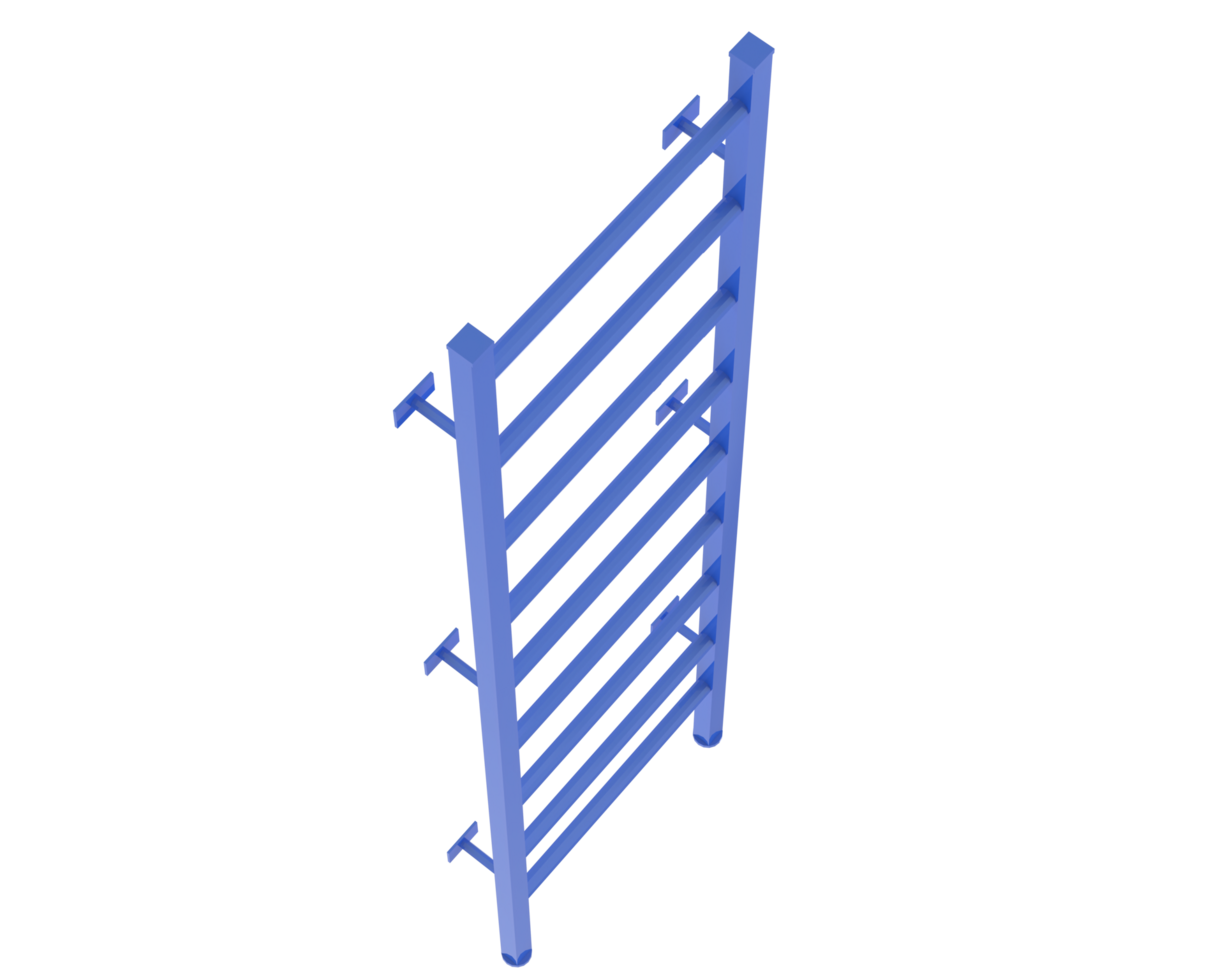 Wall ladder isolated on background. 3d rendering - illustration png