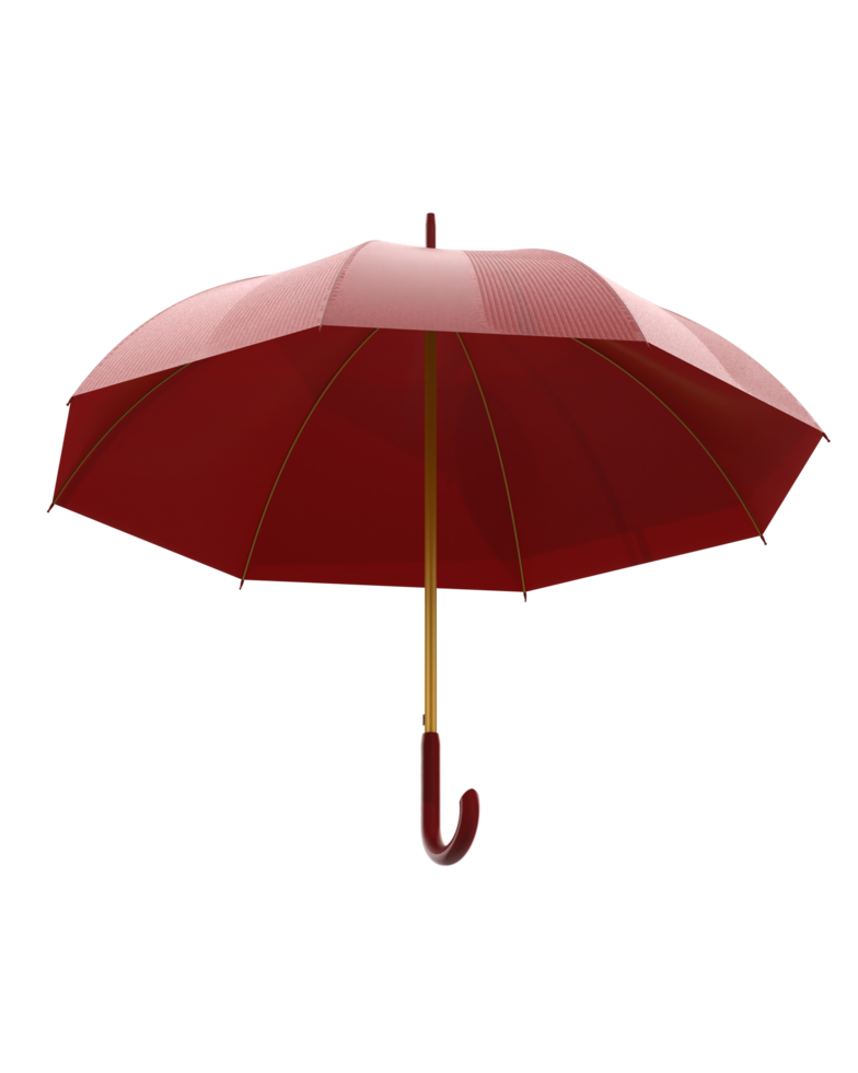 guarda-chuva isolado em fundo. 3d Renderização - ilustração png