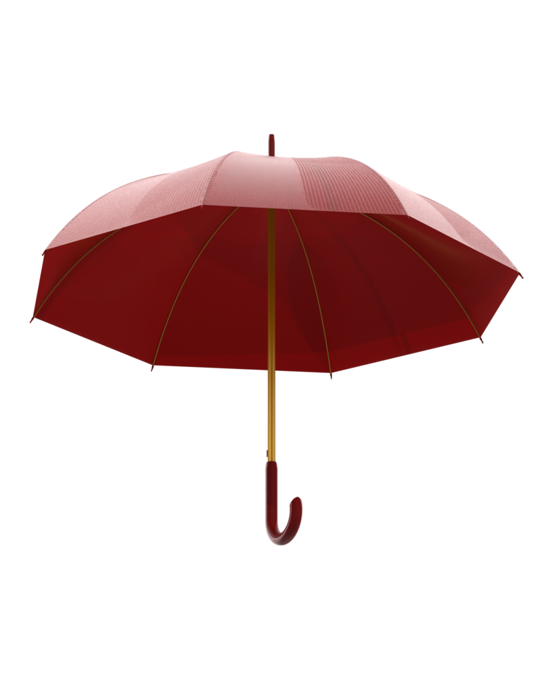 Umbrella isolated on background. 3d rendering - illustration png