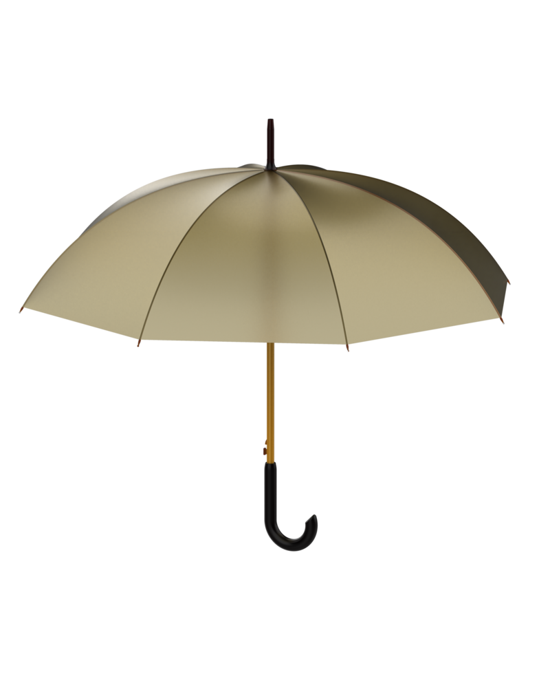 Umbrella isolated on background. 3d rendering - illustration png