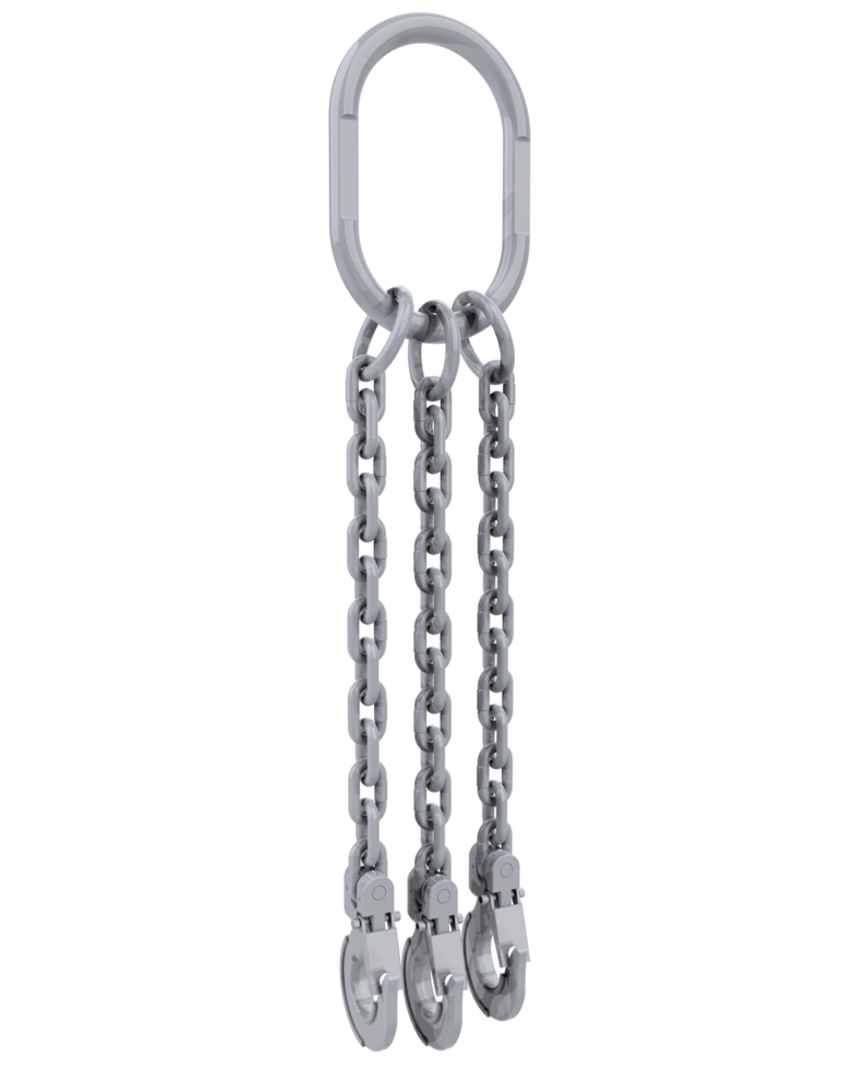 Crane hook close-up scene isolated on background. 3d rendering - illustration png