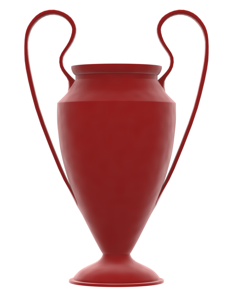 Trophy on background. 3d rendering - illustration png