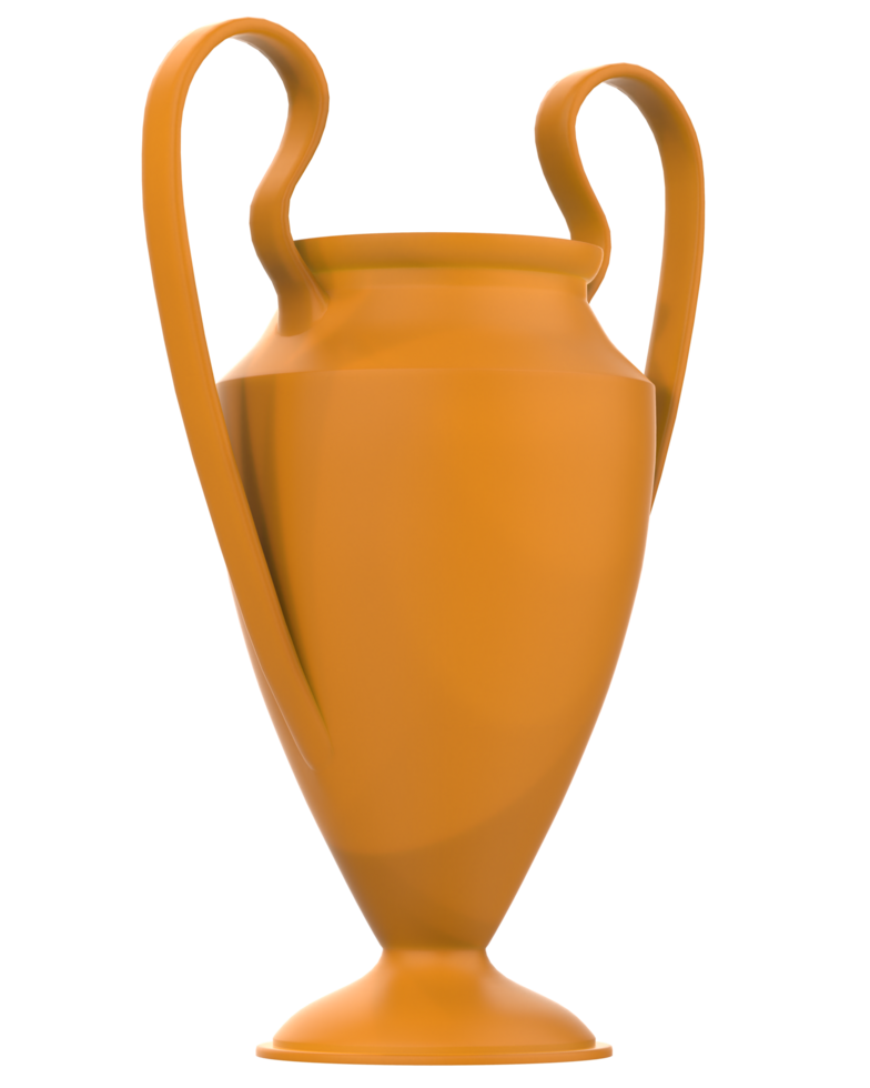 Trophy on background. 3d rendering - illustration png