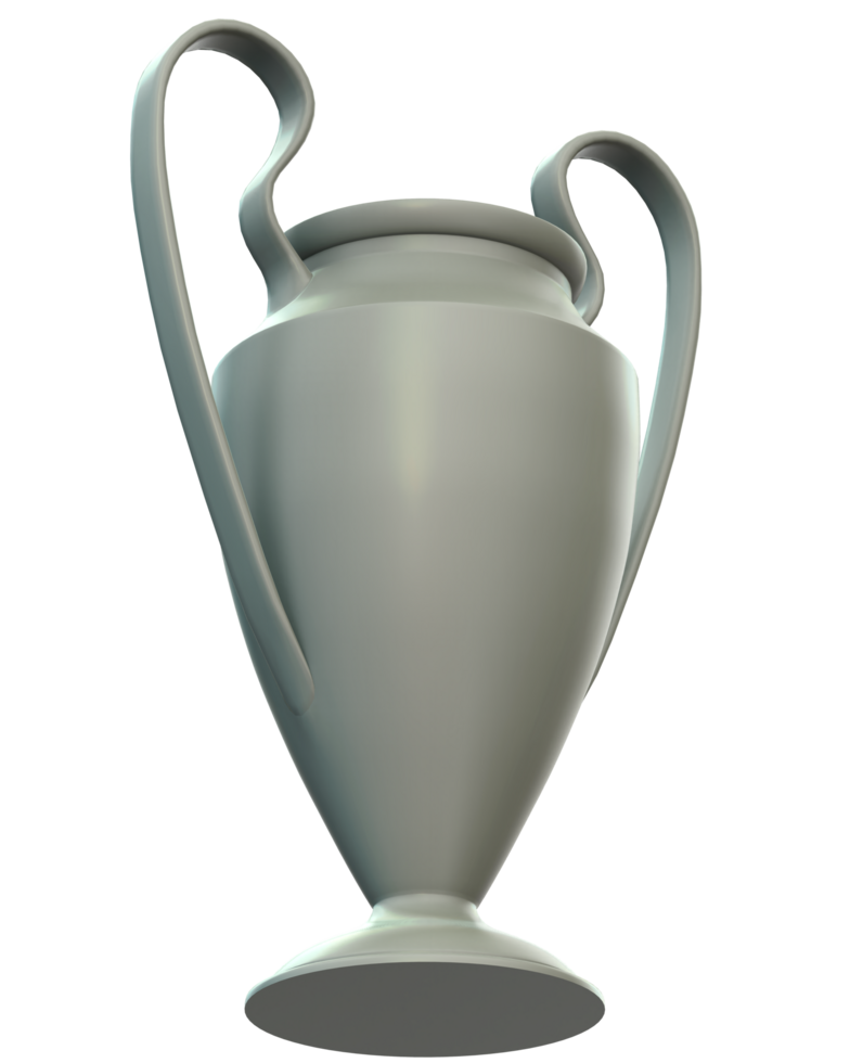 Trophy on background. 3d rendering - illustration png
