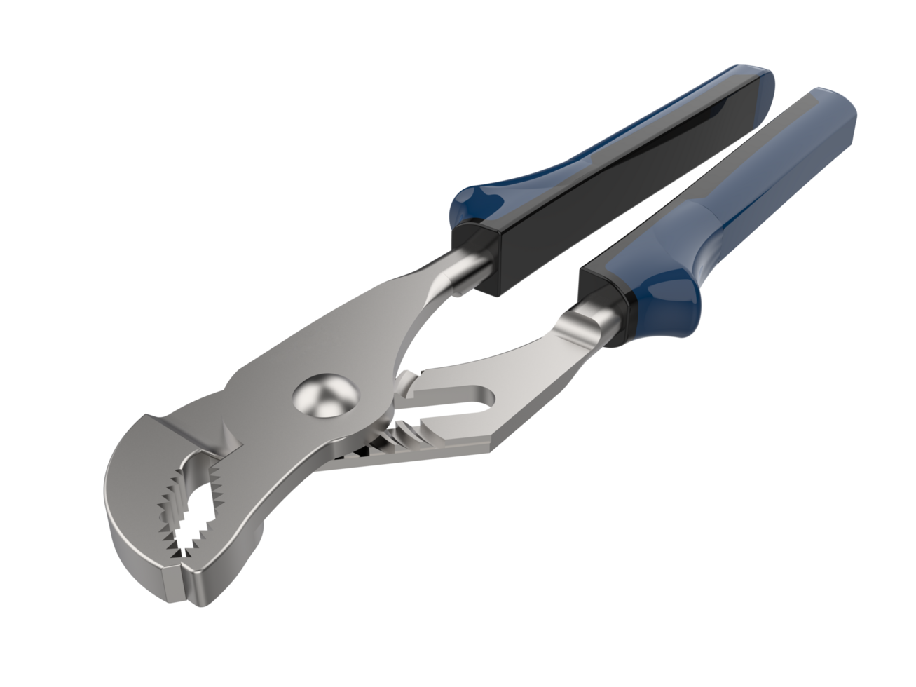 Pliers close-up scene isolated on background.  3d rendering - illustration png