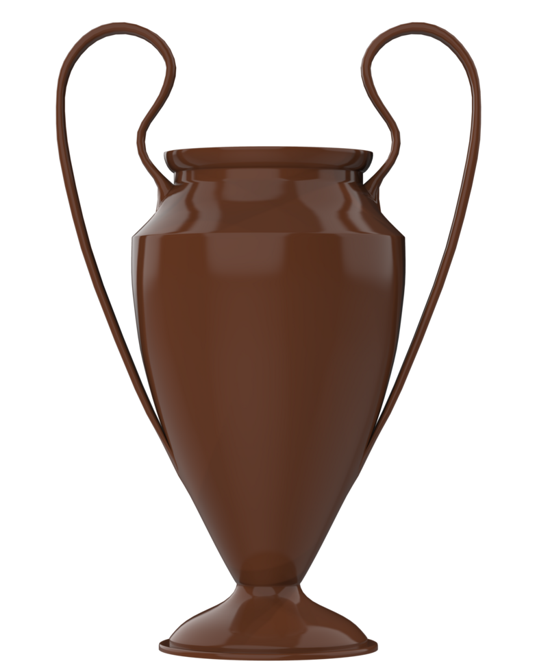 Trophy on background. 3d rendering - illustration png